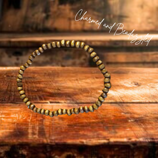 Brown Wood Tumbler Bracelet