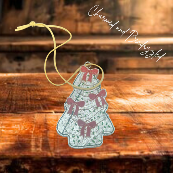 Red Bow Christmas Tree Freshie - Sun Godess Scent