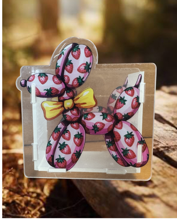 Strawberry Dog Acrylic Container