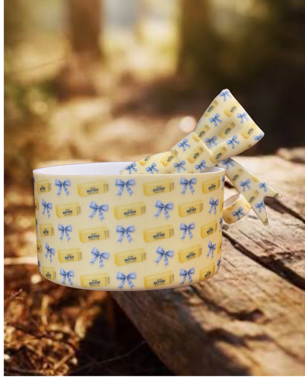 Butter Tumbler Boot and Bow Straw Topper Set