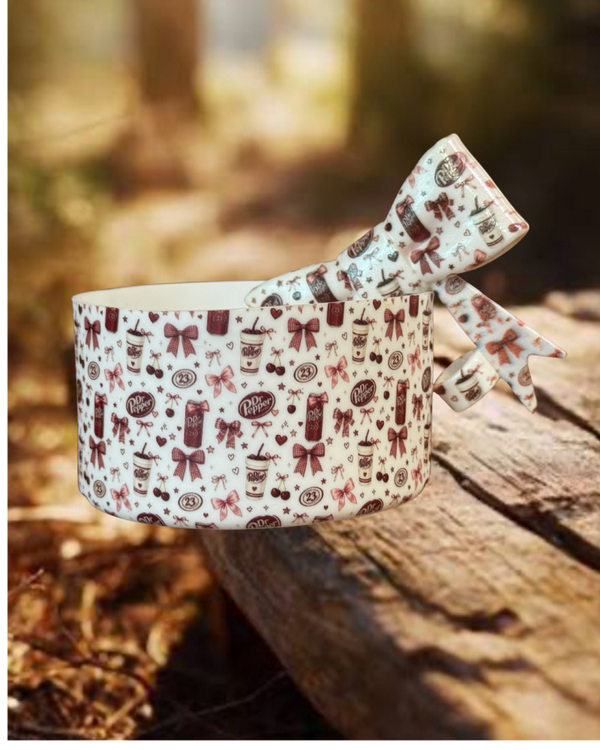 Soda Tumbler Boot and Bow Straw Topper Set