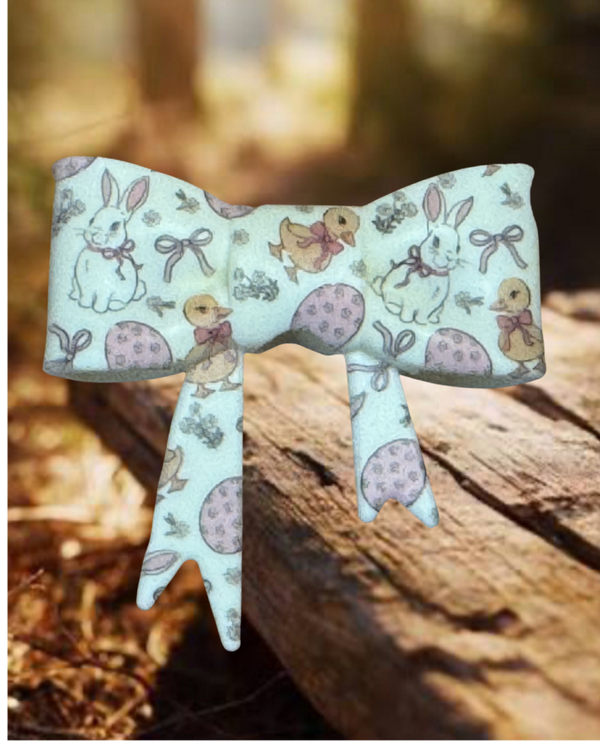 Bunny Bow Straw Topper