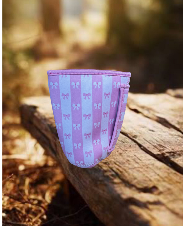 Pink Bows Cup Sleeve