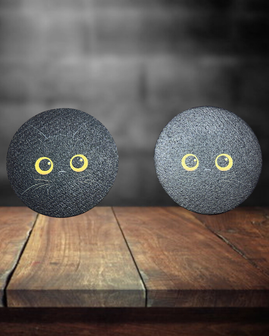 Black Cat Eye Car Coasters