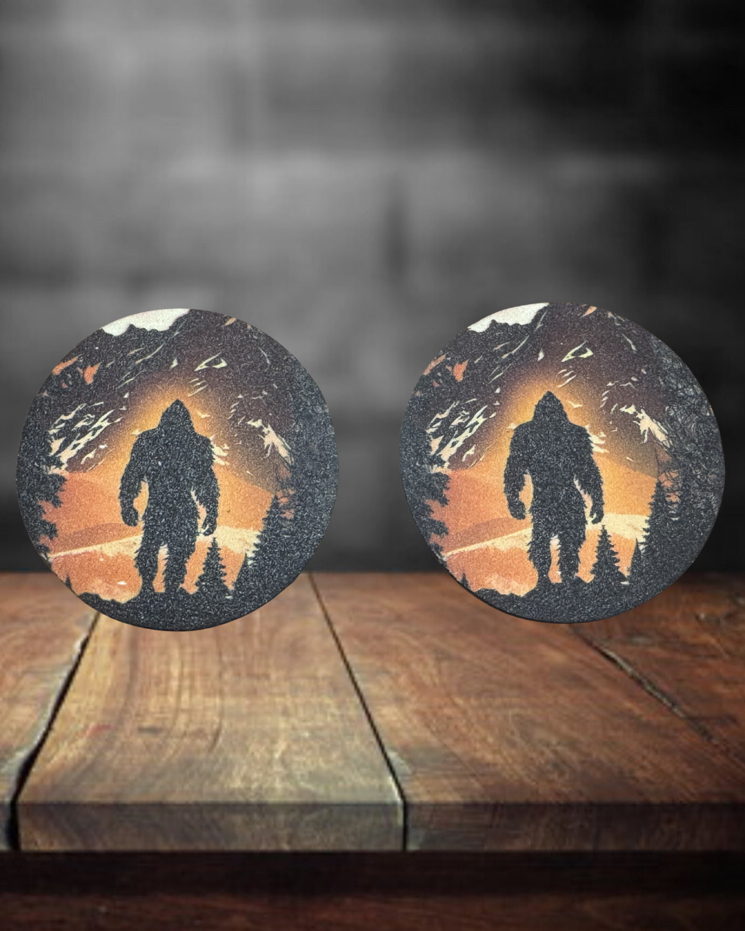 Bigfoot Car Coasters