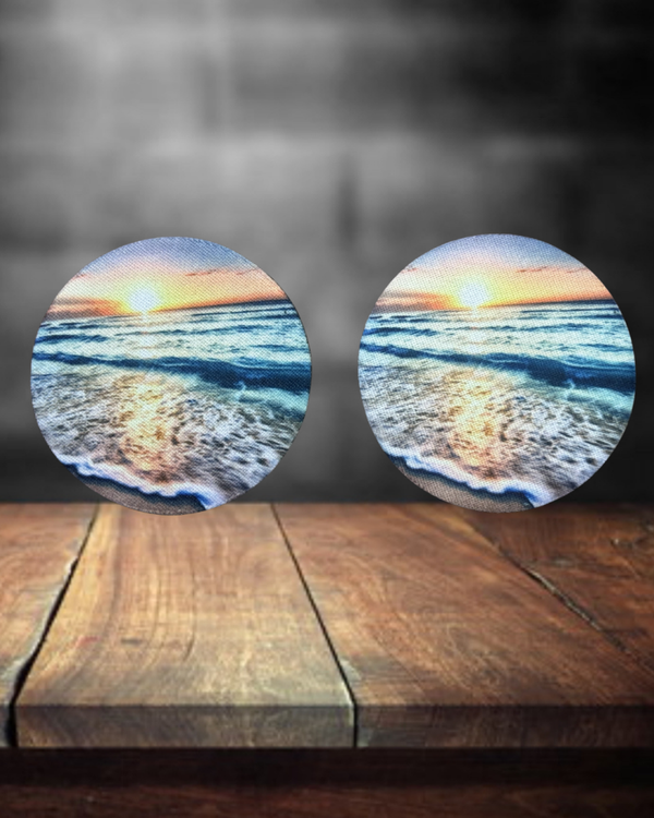 Beach Waves Car Coasters