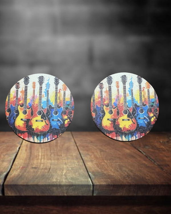 Guitar Car Coasters