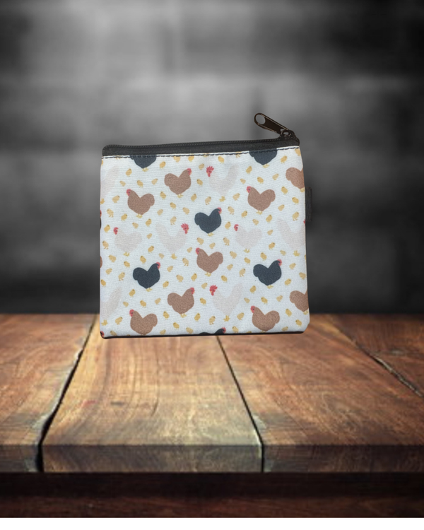 Vintage Chickens Pouch