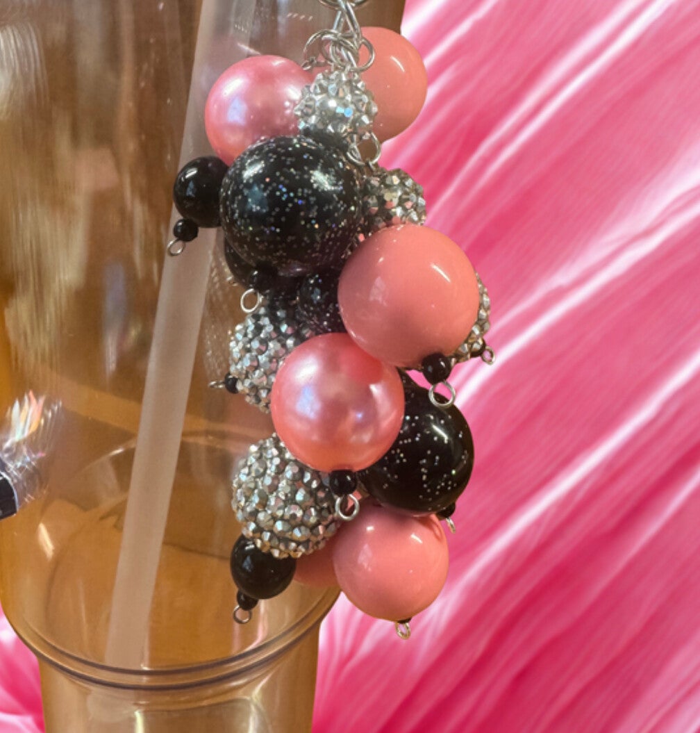 Pink/Black Dangle/Bauble