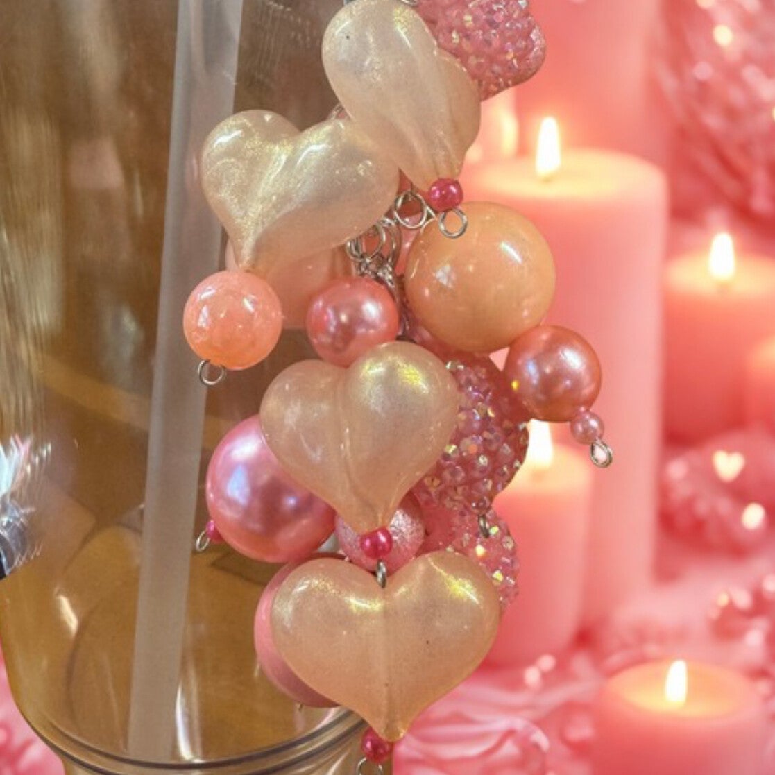 Pink Hearts Dangle/Bauble