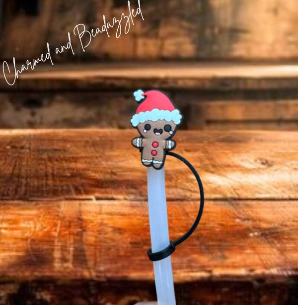 Gingerbread Boy Straw Topper