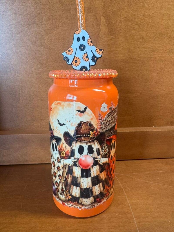 Fall Ghost 16 oz Tumbler