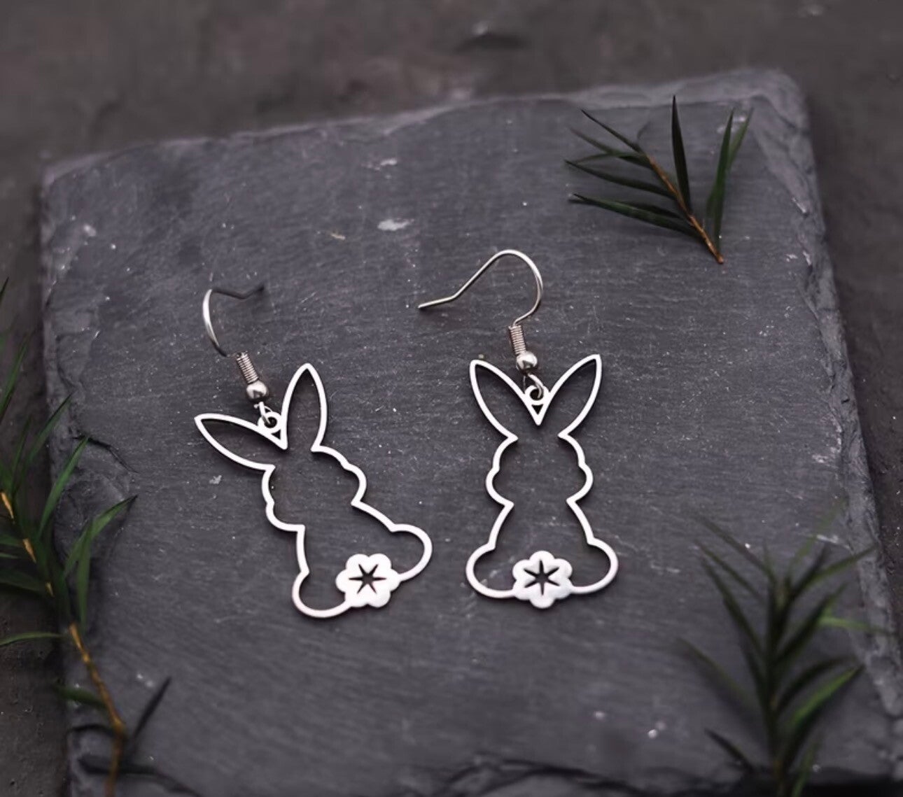 Rabbit Stainless Steel Earrings