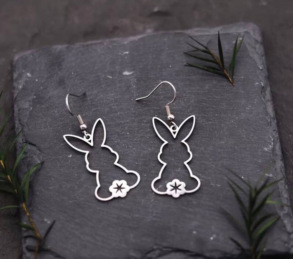 Rabbit Stainless Steel Earrings