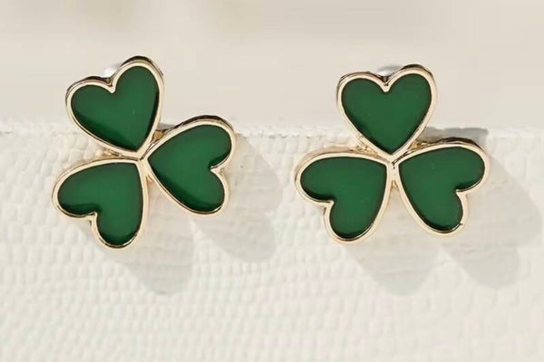 Green Clover Earrings