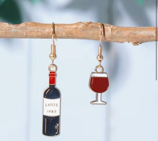 Wine Glass/Bottle Earrings