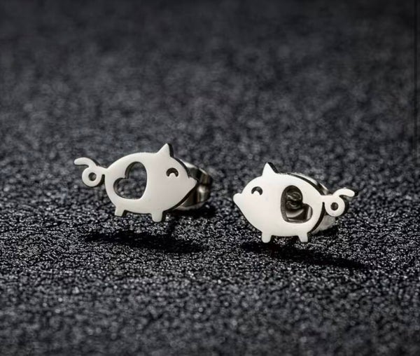 Pig Earrings