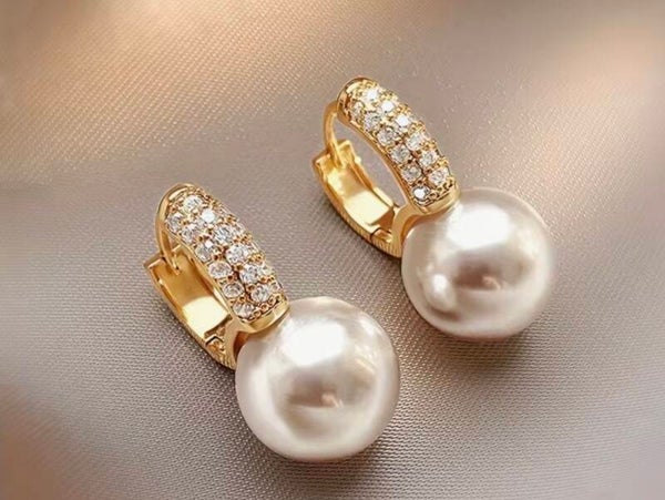 Faux Pearl Earrings