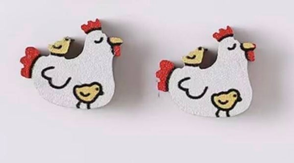 Wood Chick Earrings