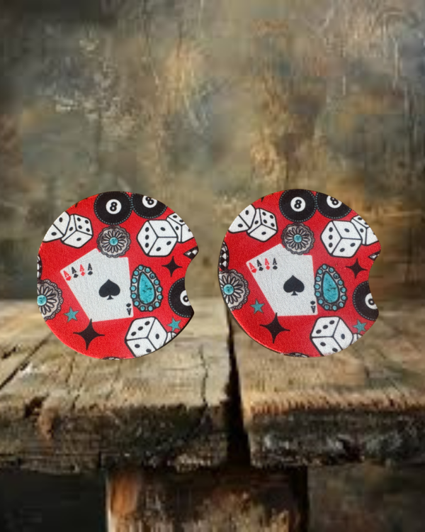 8 Ball Car Coasters