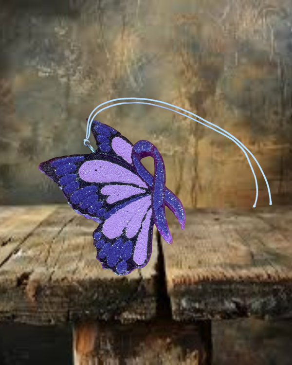 Purple Butterfly Freshie - Vanilla Scent