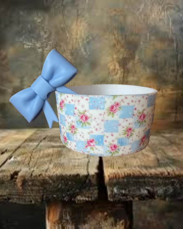 Vintage Tumbler Boot and Straw Topper Bow Set