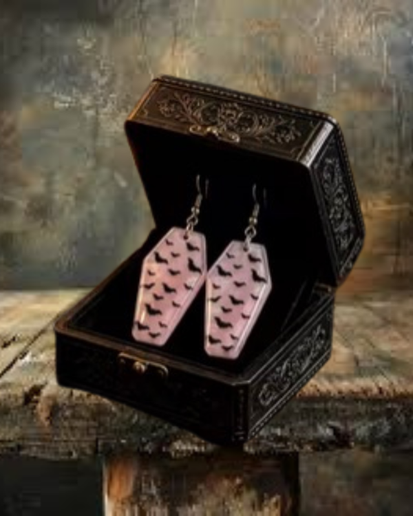 Coffin Bat Earrings