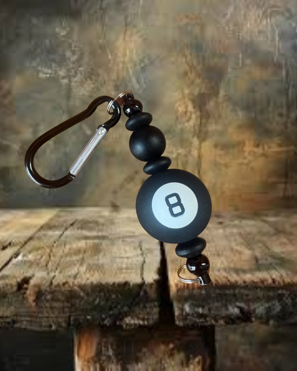 8 Ball Keychain/ Bag Charm