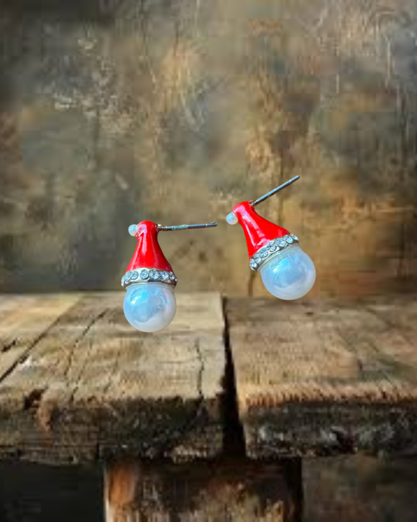 Christmas Santa Hat Earrings