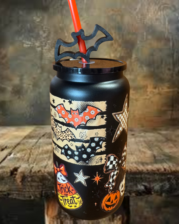 Fall Bats 16 oz Stainless Steel Tumbler