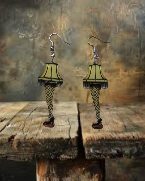 Christmas Leg Lamp Earrings