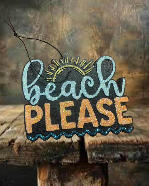 Beach Please Freshie - Black Cherry Scent