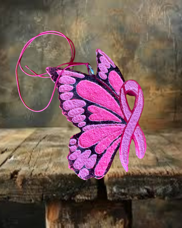 Pink Butterfly Freshie -  Coconut Scent