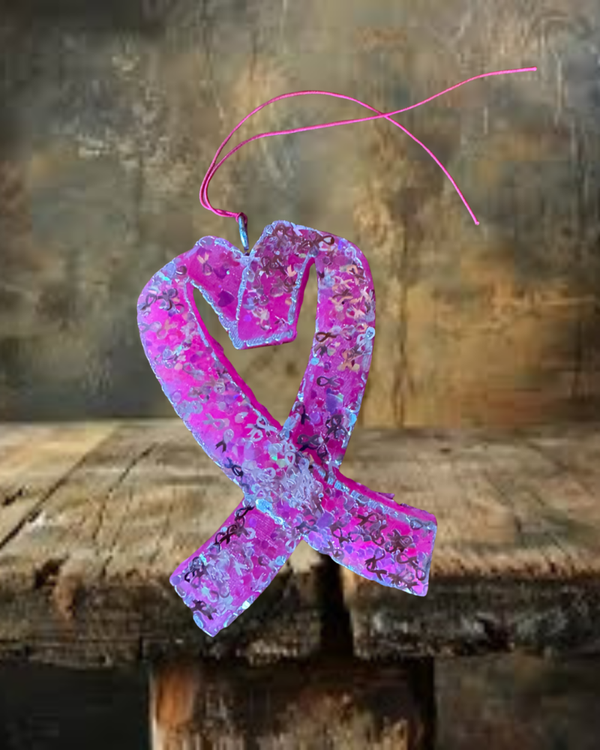Pink Ribbon Freshie - Scent Jamaican Me Crazy