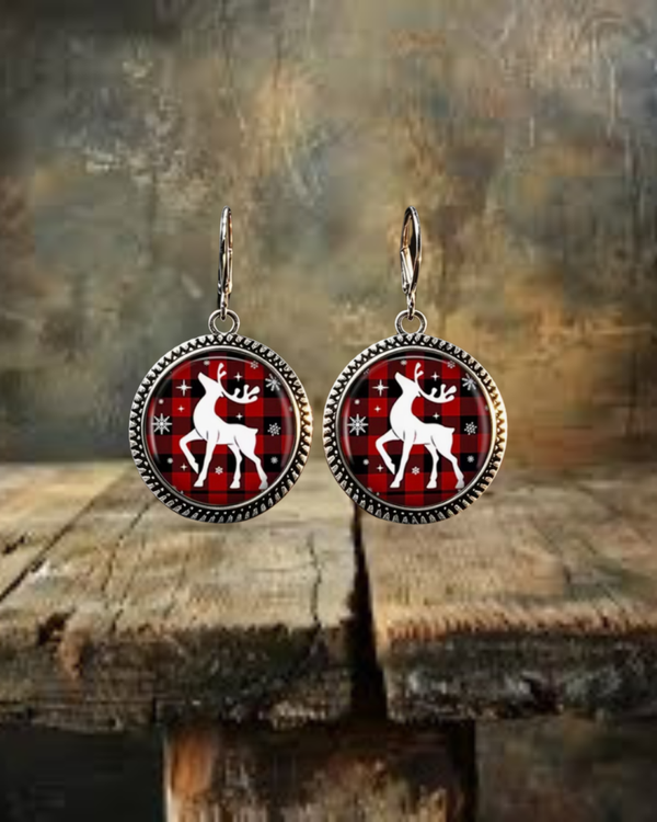 Christmas Reindeer Earrings