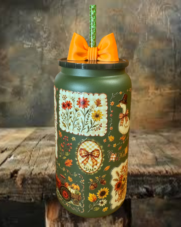 Fall 16 oz Stainless Steel Tumbler