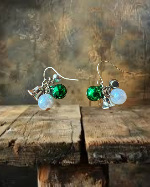 Christmas Ornament and Bells Earrings