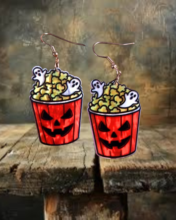 Ghost Popcorn Earrings