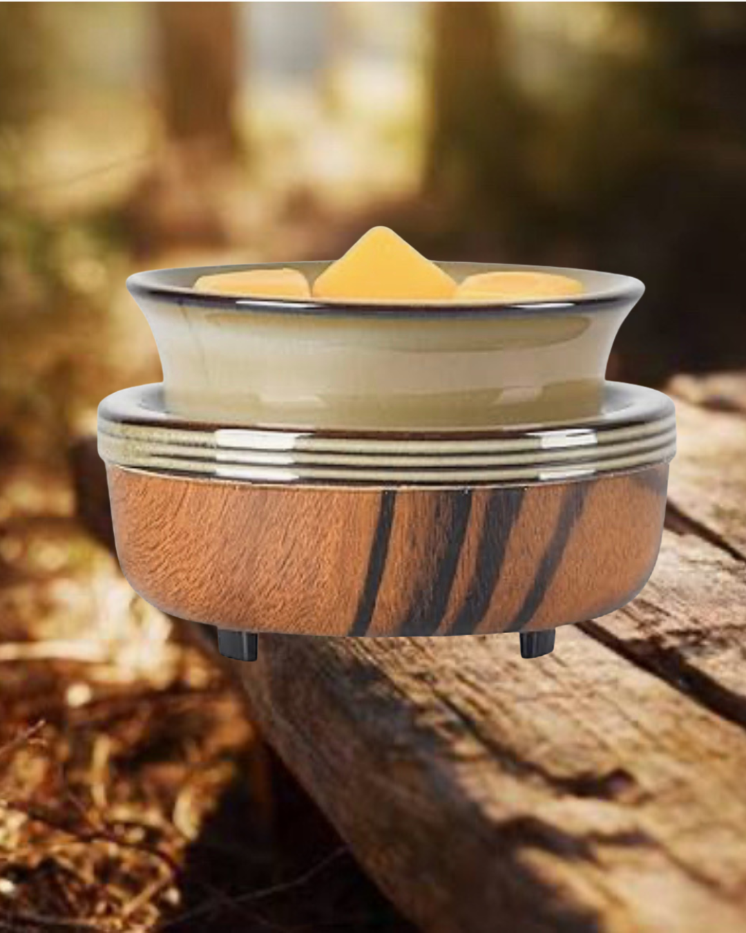 Wood Grain Electric Wax Warmer