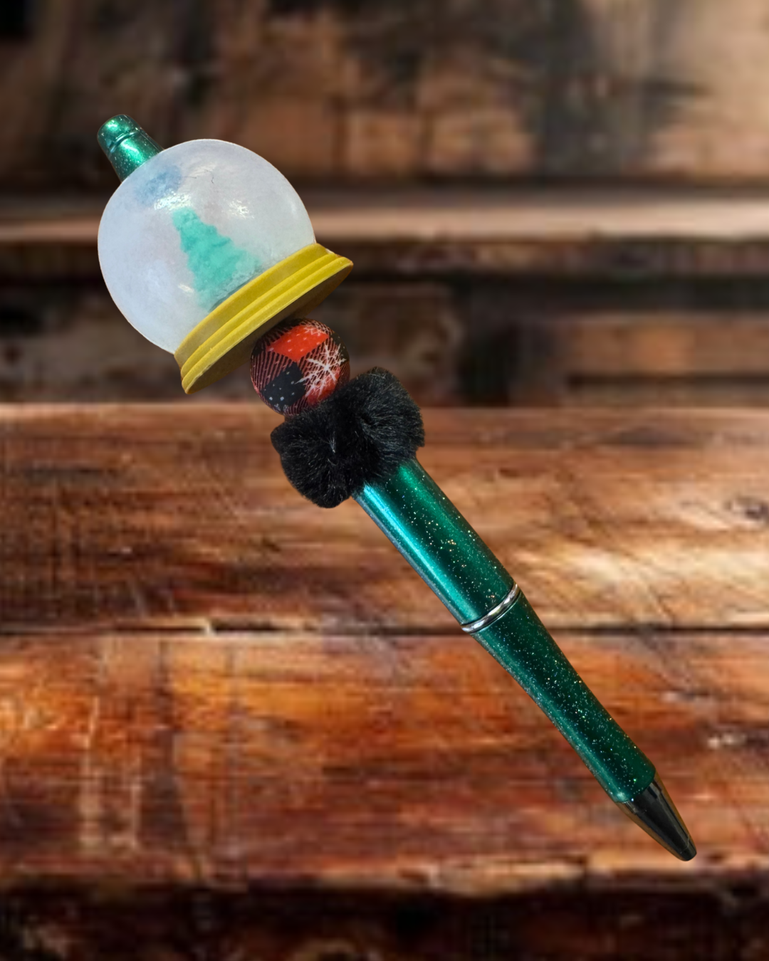 Christmas Tree Snow-globe Pen