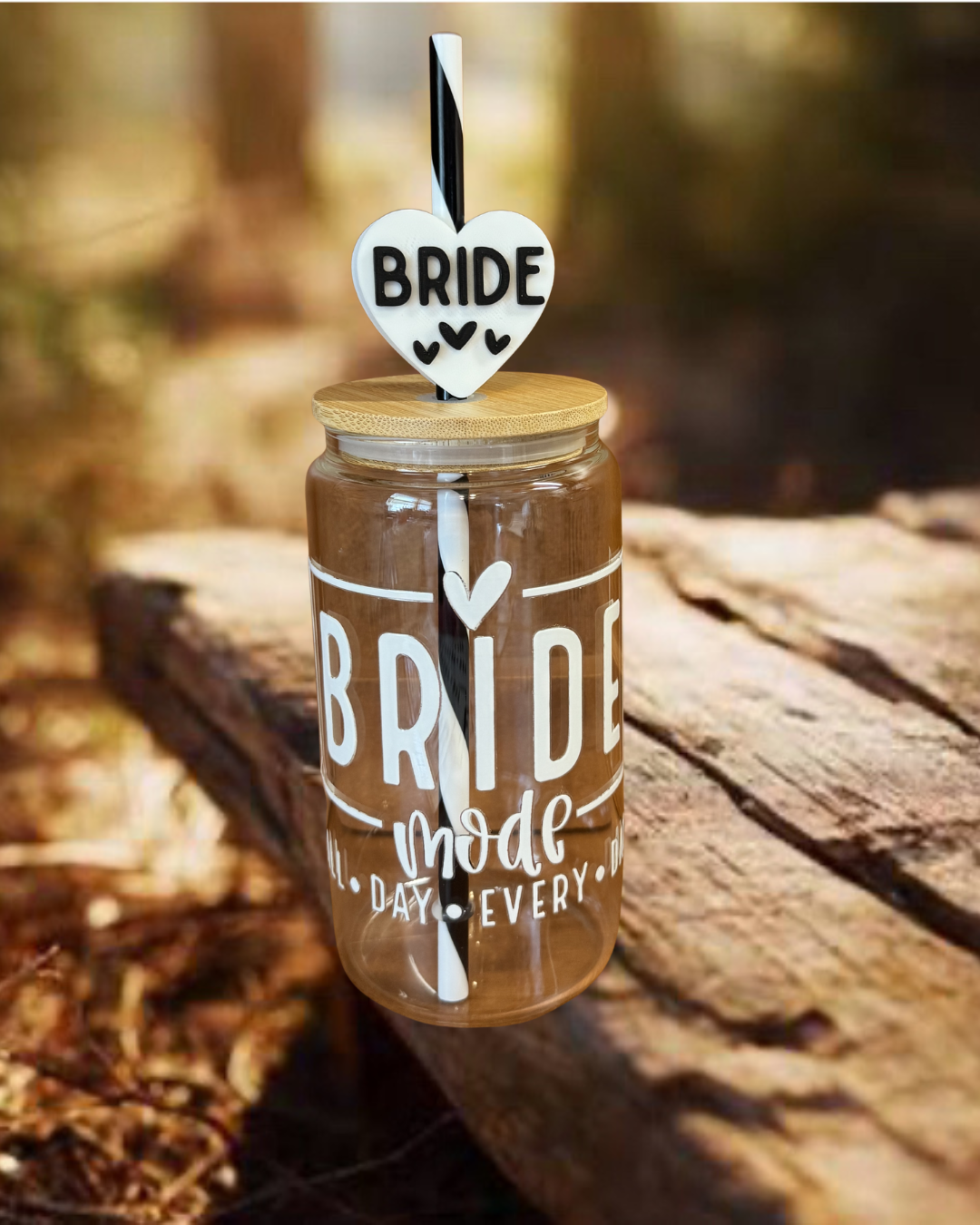 Bride 16 oz Glass Tumbler