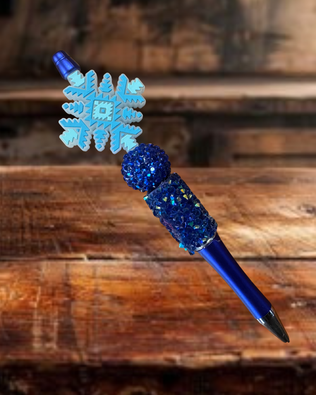 Blue Snowflake Pen