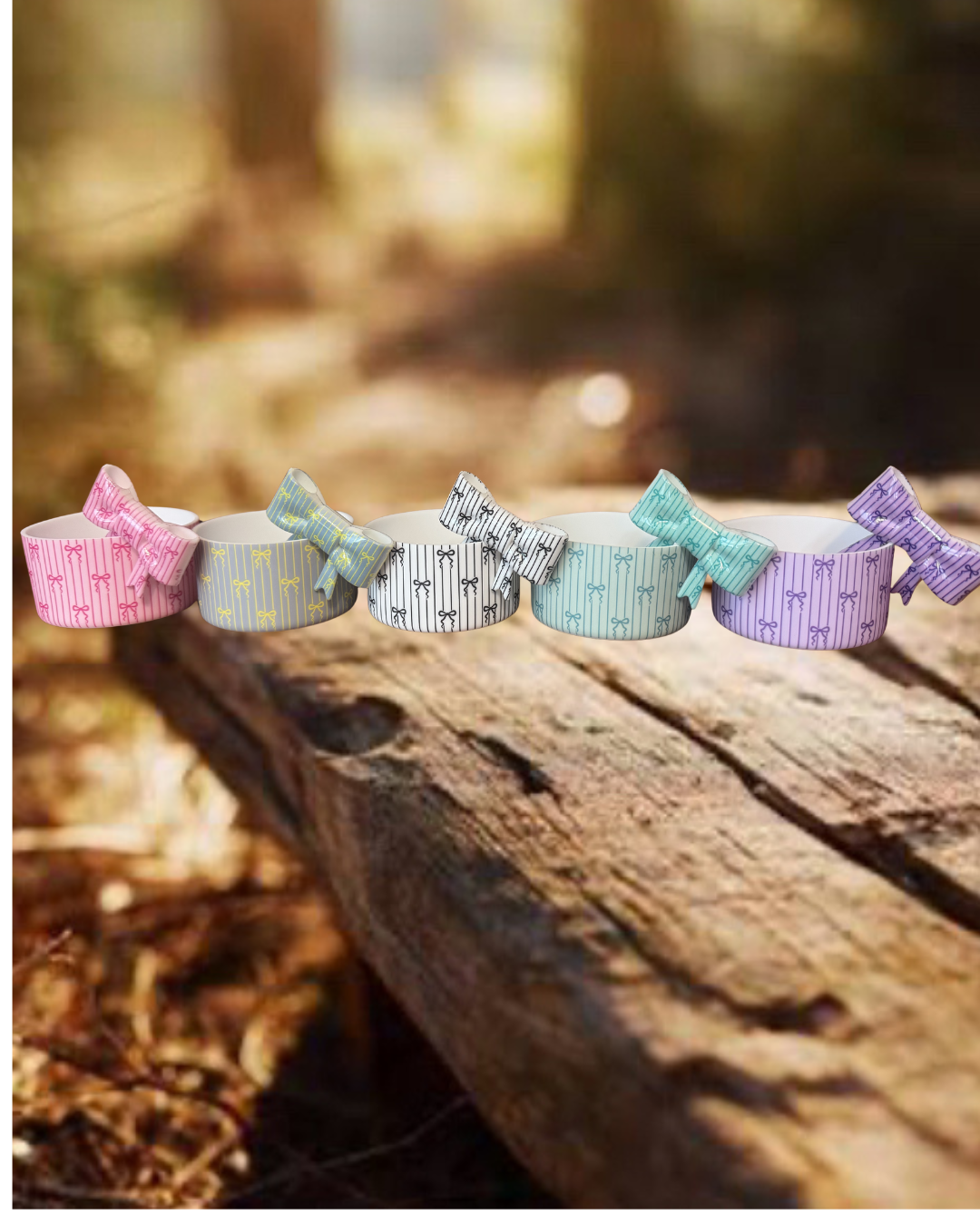 Bows Boot and Straw Topper Sets