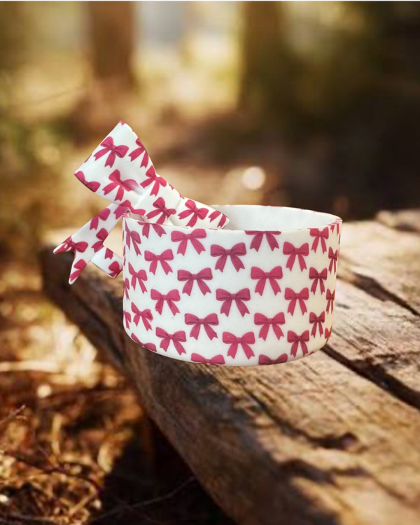 Tumbler Boot and Bow Set - Pink Bows
