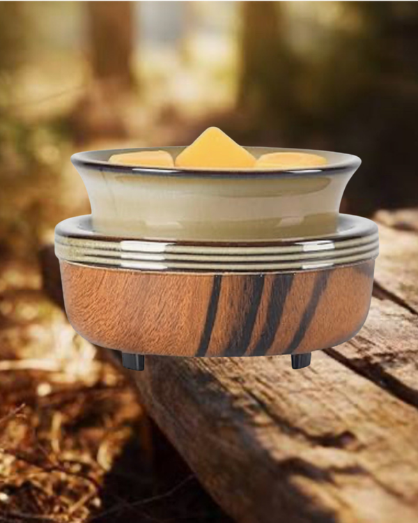 Wood Grain Electric Wax Warmer