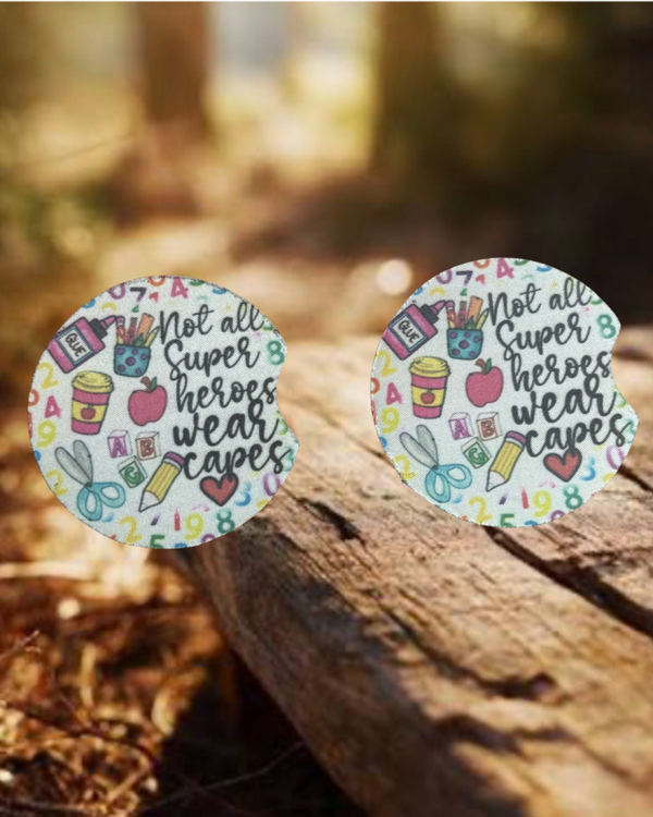 Teacher Car Coasters