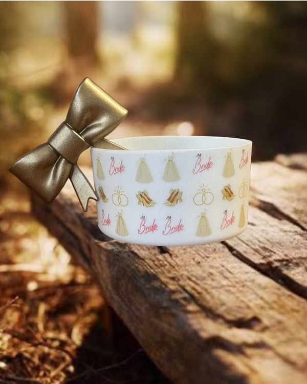 Tumbler Boot and Bow Set - Bride