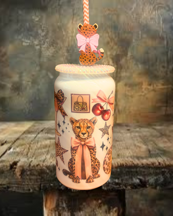 Leopard 16 oz Stainless Steel Tumbler