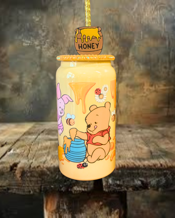 Woodland Honey Bear 16 oz. Stainless Steel Tumbler