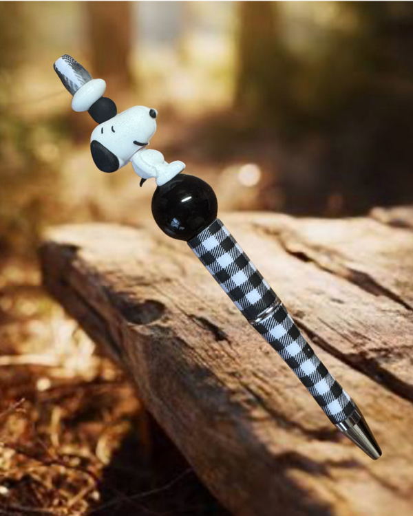 Black and White Dog Pen